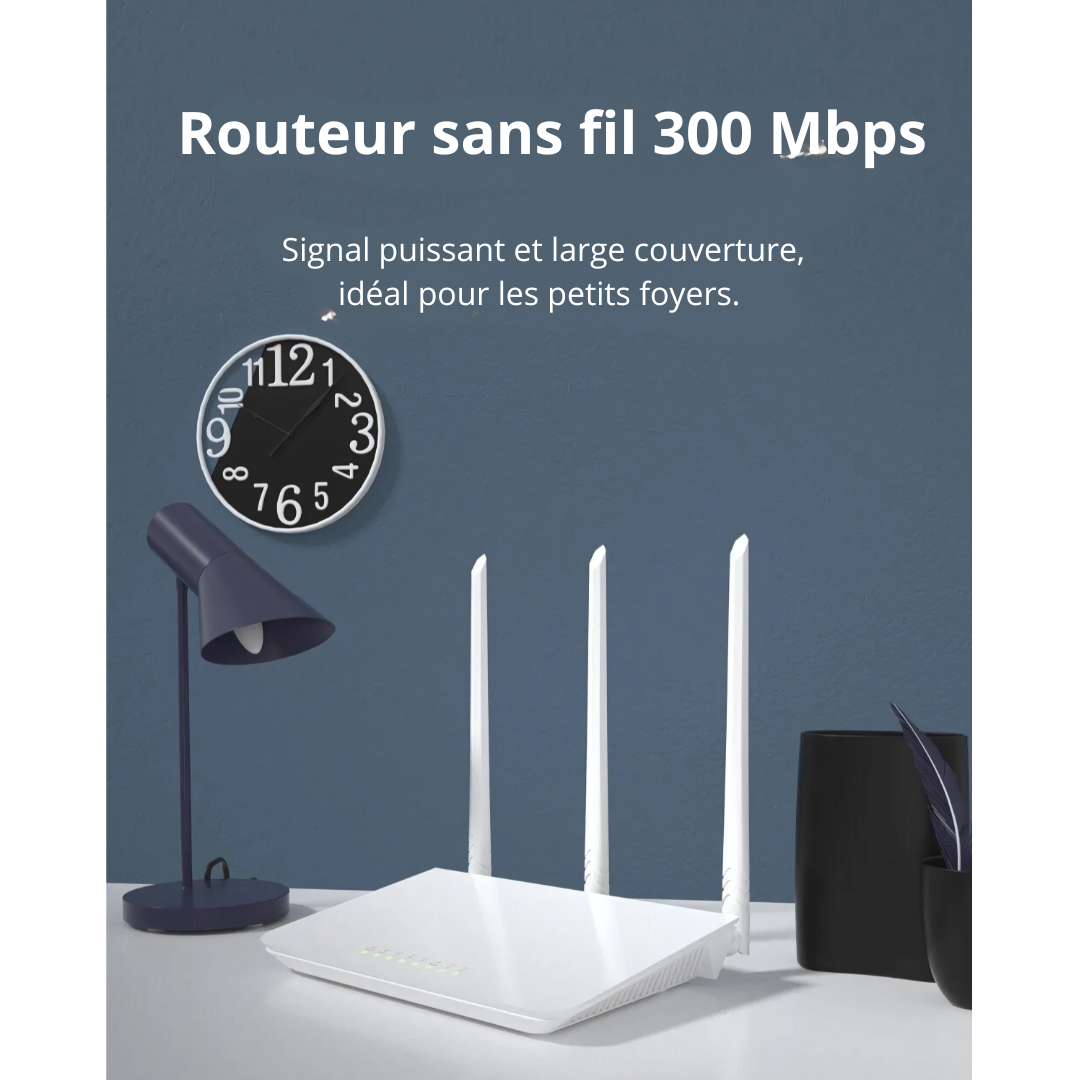 Routeur Wi-Fi Tenda F3 : Performances Fiables pour Toute la Maison