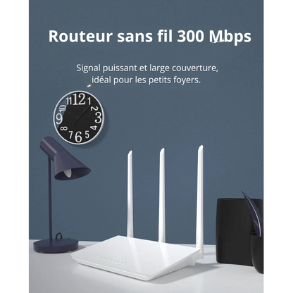 Routeur Wi-Fi Tenda F3 : Performances Fiables pour Toute la Maison