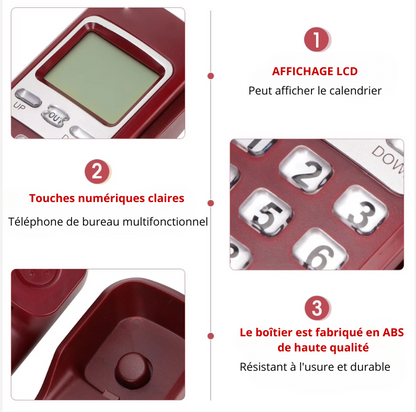 Téléphone Fixe Filiaire avec un écran - KX-T333CID