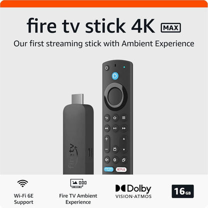 Fire TV Stick 4K MAX - Streaming UHD